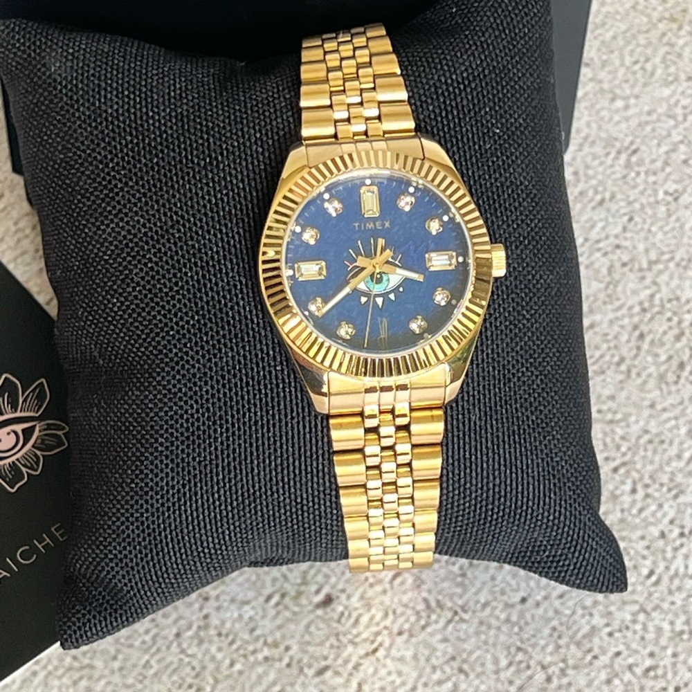 Timex Jacque Aiche blue aventurine sold out. New in Box. - Picture 2 of 6